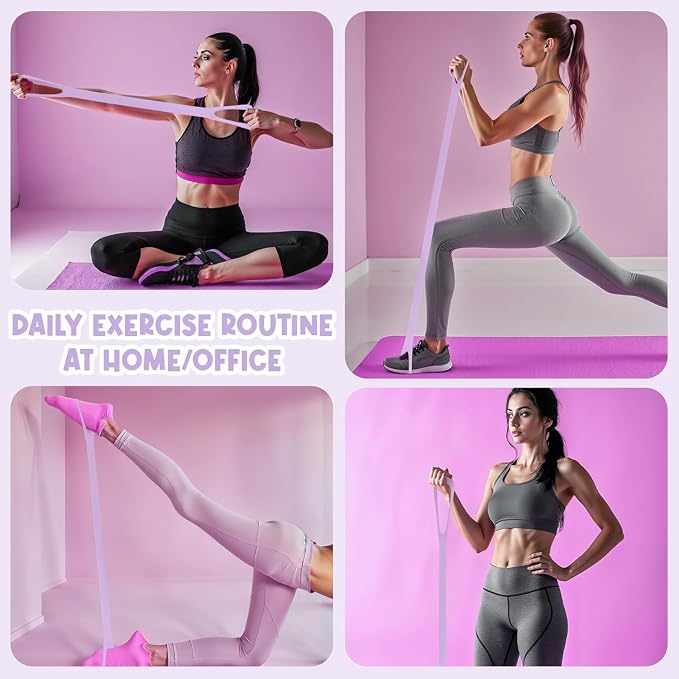 Home exercise routines using the figure 8 band
